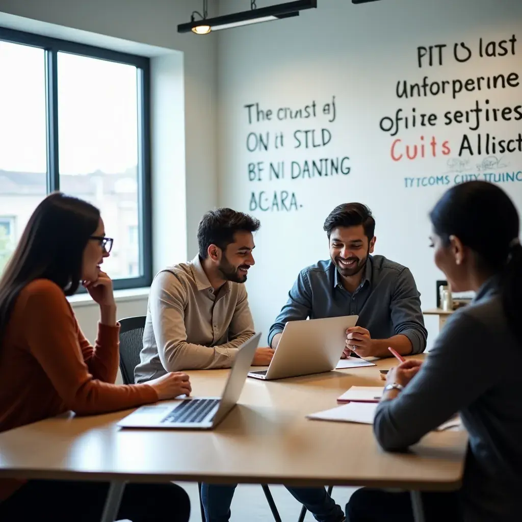 Professional business solutions illustration